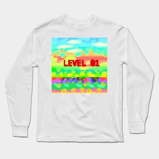 LEVEL 01 PIXEL ART Long Sleeve T-Shirt